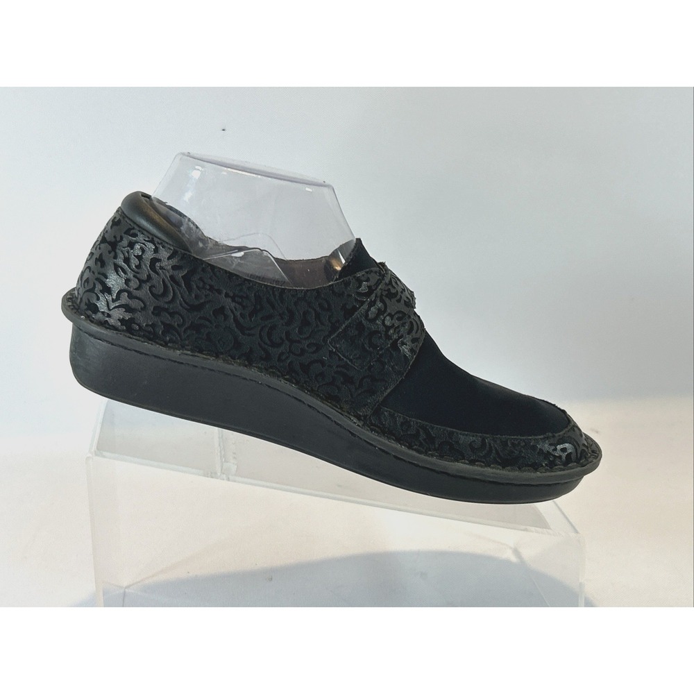 Alegria Brenna Aristoclass Women's Sz 38EU 7.5US Black Floral Comfort Clogs - Picture 4 of 13